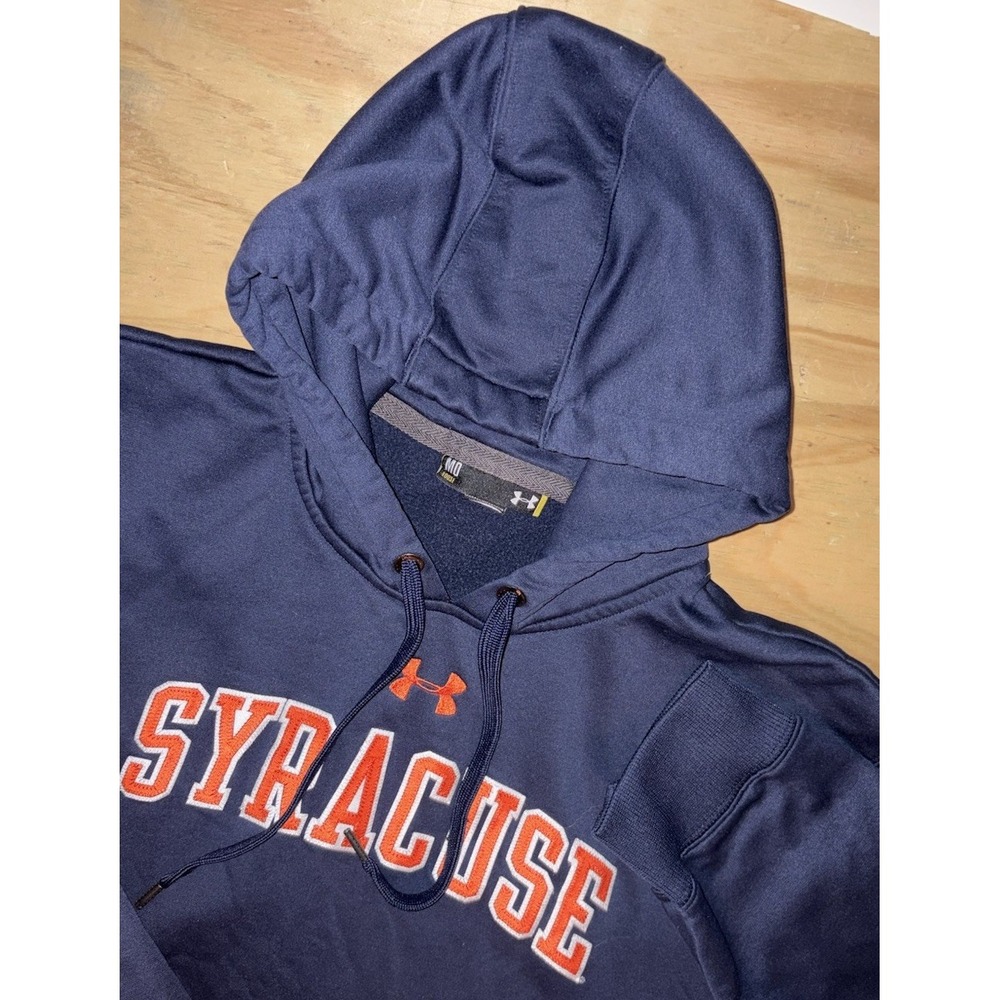 Syracuse University Hoodie Sweatshirt Mens Medium Under Armour Navy Blue